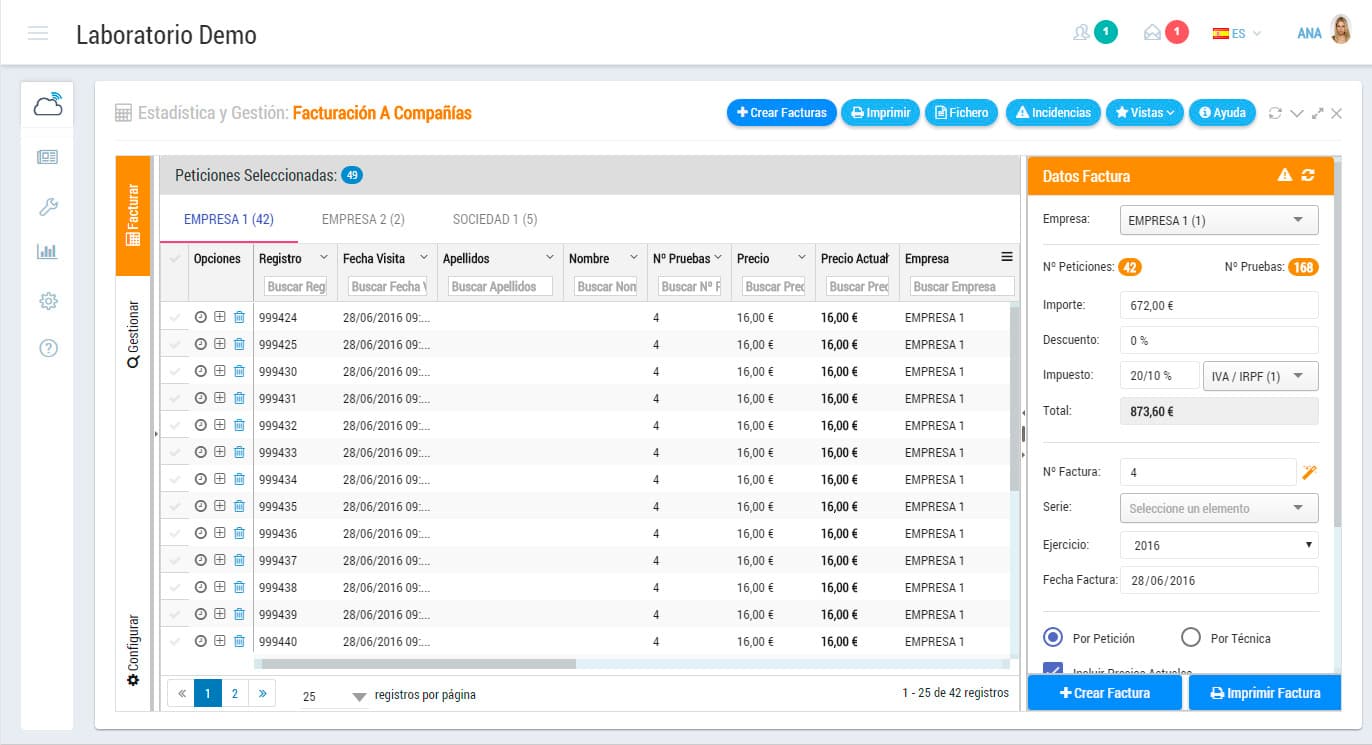 Invoicing to Corporate Customers