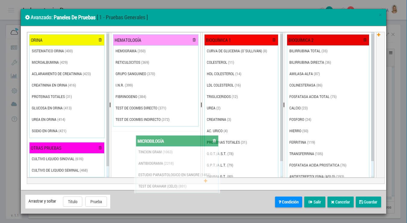 Tests Panel 1