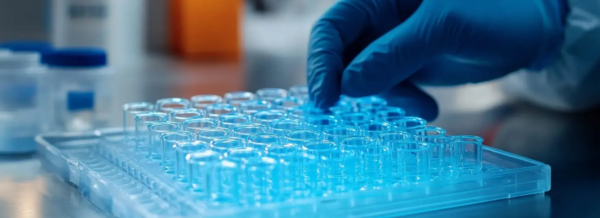 Thermocycler displaying real-time PCR amplification curves in a modern molecular laboratory