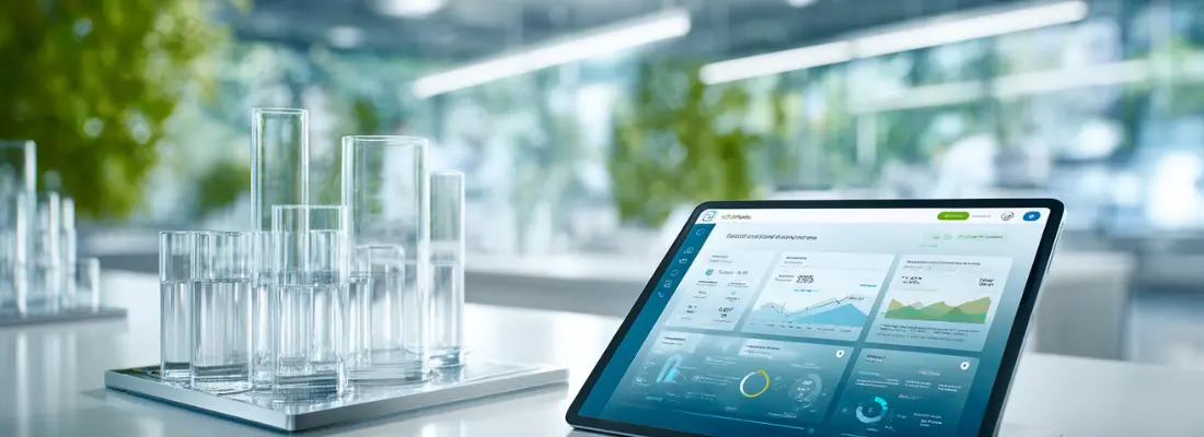 Panel de control de un LIMS multisede en un laboratorio